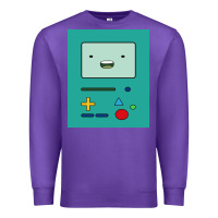 Purple adventure time game bmo cover funny Premium Sweatshirt - baoMotion