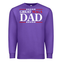 Purple great maga dad Premium Sweatshirt - baoMotion