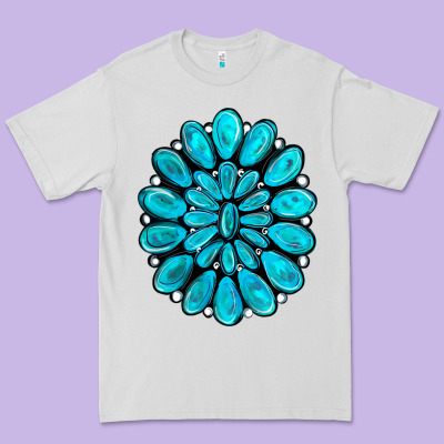 Turquoise Gemstone Jewelny Premium Tee Designed By Ranaportraitstore