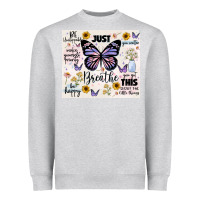 Heather Grey just breathe Heavyweight Sweatshirt - JahusDesignShop