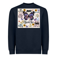 Navy just breathe Heavyweight Sweatshirt - JahusDesignShop