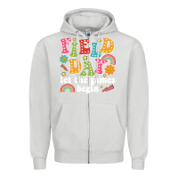 Dove Grey field day let the games begin Zipper Hoodie - JahusDesignShop