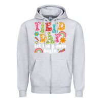 Heather Grey field day let the games begin Zipper Hoodie - JahusDesignShop