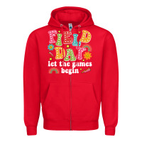Red field day let the games begin Zipper Hoodie - JahusDesignShop