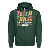 Sports Green field day let the games begin Zipper Hoodie - JahusDesignShop
