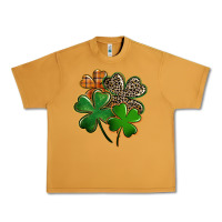 Peanut Butter leopard shamrock Urban Heavy Tee - FaDigitalArtStudio