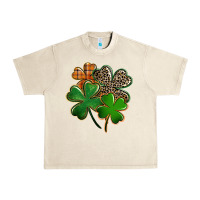 Sandshell leopard shamrock Urban Heavy Tee - FaDigitalArtStudio