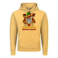 Vintage Mustard sombrero skull heritage Vintage Hoodie - BundleAndBundleShop