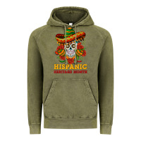 Vintage Olive sombrero skull heritage Vintage Hoodie - BundleAndBundleShop
