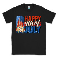 Black Happy 4th of july gnome Classic Tee - CowGirlArtShop