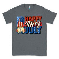 Charcoal Heather Happy 4th of july gnome Classic Tee - CowGirlArtShop