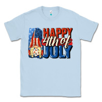 Dusty Blue Happy 4th of july gnome Classic Tee - CowGirlArtShop