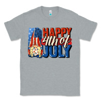 Heather Grey Happy 4th of july gnome Classic Tee - CowGirlArtShop