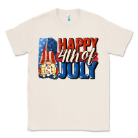 Natural Happy 4th of july gnome Classic Tee - CowGirlArtShop