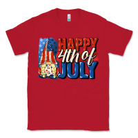 Red Happy 4th of july gnome Classic Tee - CowGirlArtShop