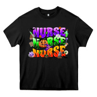 Black nurse nurse nurse halloween Heavy Core Tee - CowGirlArtShop