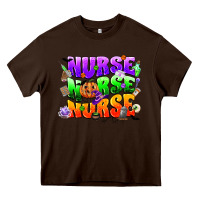 Chocolate Brown nurse nurse nurse halloween Heavy Core Tee - CowGirlArtShop