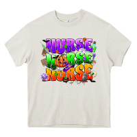 Cream nurse nurse nurse halloween Heavy Core Tee - CowGirlArtShop