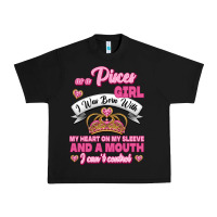 Black As A Pisces Girl I Was Born With My Heart On My Sleeve And A Mouth Urban Heavy Tee - Jasminsmagicworld