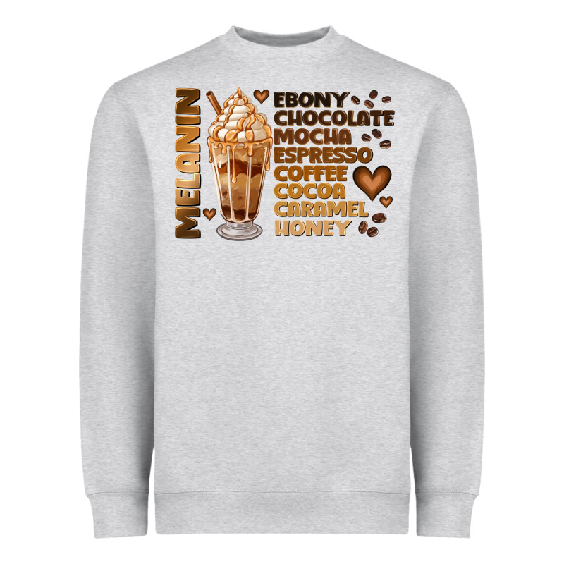 Melanin Coffee Heavyweight Sweatshirt by JahusDesignShop | Teevron