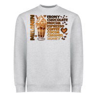 Heather Grey melanin coffee Heavyweight Sweatshirt - JahusDesignShop