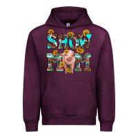 Mauve Wine show mom pig Urban Hoodie - RanaPortraitStore