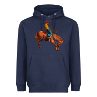 Navy cowboy rodeo Heavyweight Hoodie - JahusDesignShop