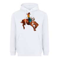 White cowboy rodeo Heavyweight Hoodie - JahusDesignShop
