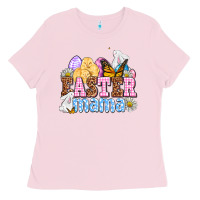Bubblegum Pink Easter mama Ladies Tee - OliviaCreatesArt