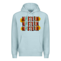 Blue Mist western sunflower Premium Hoodie - RacoonDesign