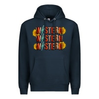 Navy western sunflower Premium Hoodie - RacoonDesign