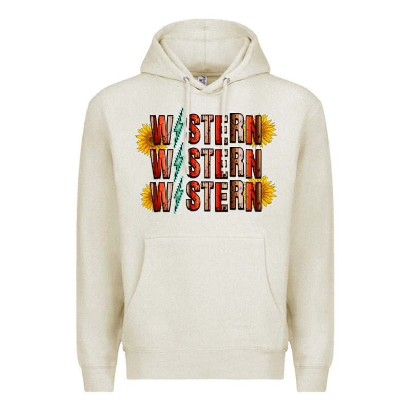Western Sunflower Premium Hoodie by RacoonDesign | Teevron