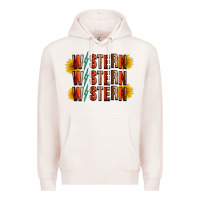 Pale Pink western sunflower Premium Hoodie - RacoonDesign