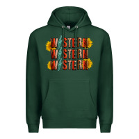 Sports Green western sunflower Premium Hoodie - RacoonDesign