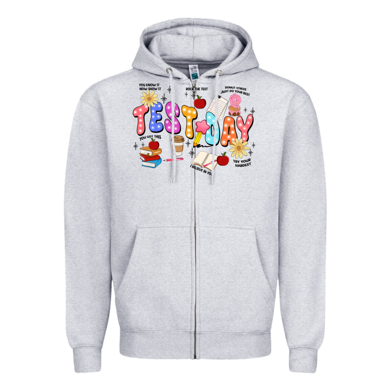 Test Day Zipper Hoodie by JahusDesignShop | Teevron