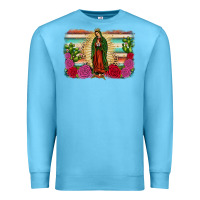 Ocean Blue western our lady of Guadalupe Premium Sweatshirt - JahusDesignShop
