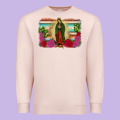 Western Our Lady Of Guadalupe Premium Sweatshirt Designed By Jahusdesignshop
