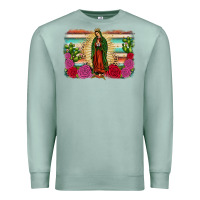 Seafoam western our lady of Guadalupe Premium Sweatshirt - JahusDesignShop