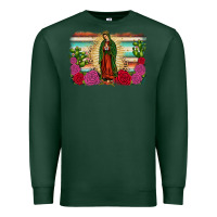 Sports Green western our lady of Guadalupe Premium Sweatshirt - JahusDesignShop