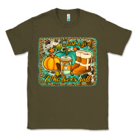 Army Green just a girl who loves fall background Classic Tee - Jasminsmagicworld