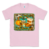 Bubblegum Pink just a girl who loves fall background Classic Tee - Jasminsmagicworld