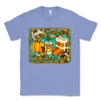 Colony Blue just a girl who loves fall background Classic Tee - Jasminsmagicworld