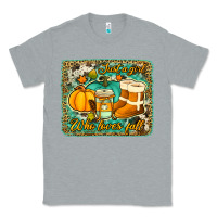 Heather Grey just a girl who loves fall background Classic Tee - Jasminsmagicworld