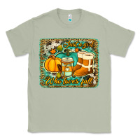 Matcha just a girl who loves fall background Classic Tee - Jasminsmagicworld