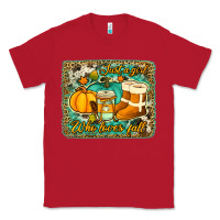 Red just a girl who loves fall background Classic Tee - Jasminsmagicworld