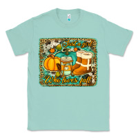 Seafoam just a girl who loves fall background Classic Tee - Jasminsmagicworld