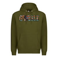 Army Green gobble thanksgiving turkey Premium Hoodie - Jasminsmagicworld