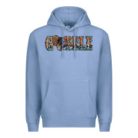 Colony Blue gobble thanksgiving turkey Premium Hoodie - Jasminsmagicworld