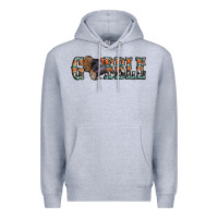 Heather Grey gobble thanksgiving turkey Premium Hoodie - Jasminsmagicworld