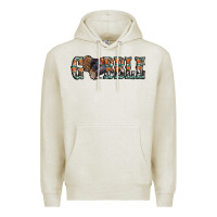 Oatmeal Heather gobble thanksgiving turkey Premium Hoodie - Jasminsmagicworld